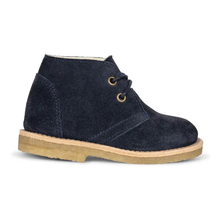 Konges Sløjd Baskets Lacets Suède Woolie Desert | Bleu marine