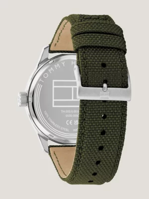 Relógio com pulseira de aço inoxidável CORDURA