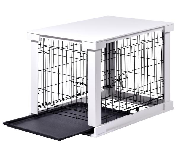 dobar® petlife Design-Hundekäfig, weiß, ca.