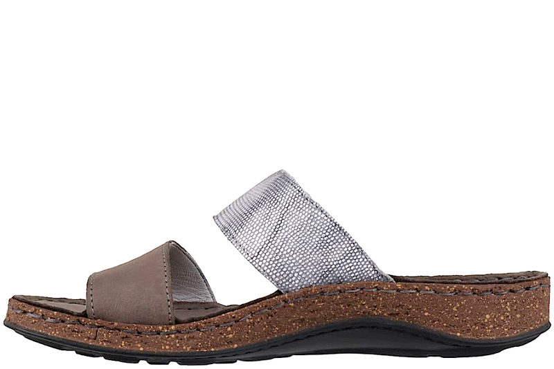 COPENHAGEN SHOES DREAM COMFORT EMMELY SLENTERS I SØLV NUBUCK