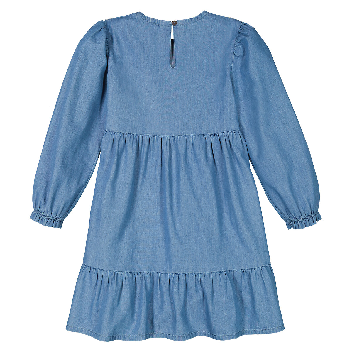 COLEÇÃO LA REDOUTE<br>Vestido jeans leve com mangas compridas