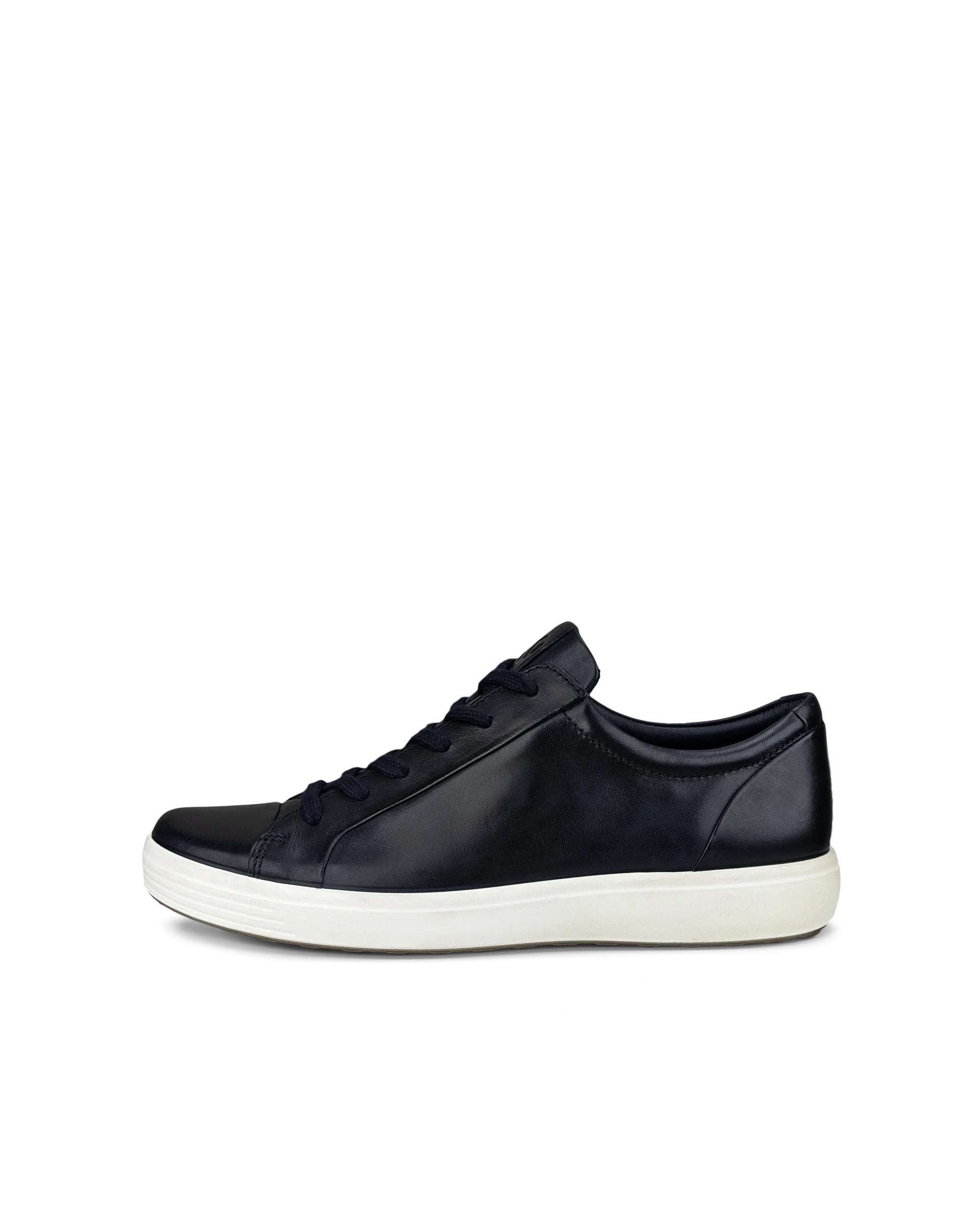 ECCO SOFT 7 M Herren Ledersneaker Marineblau