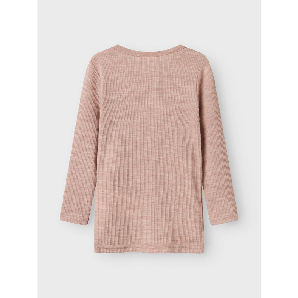 Køb Name It Shadow Gray Nmnwax Uld Rib Ls Top Noos
