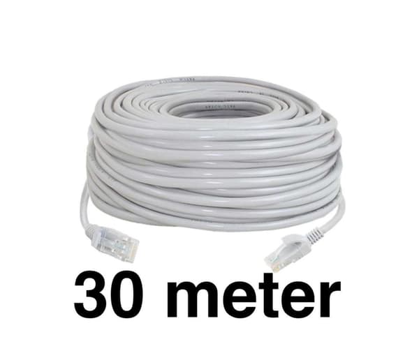 30m - Nettverkskabel - Cat5e - Internettkabel