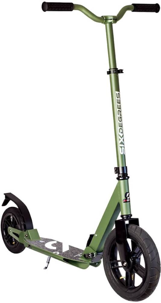 SIX DEGREES Aluminium Scooter All Terrain 300/205 mm olivgrün