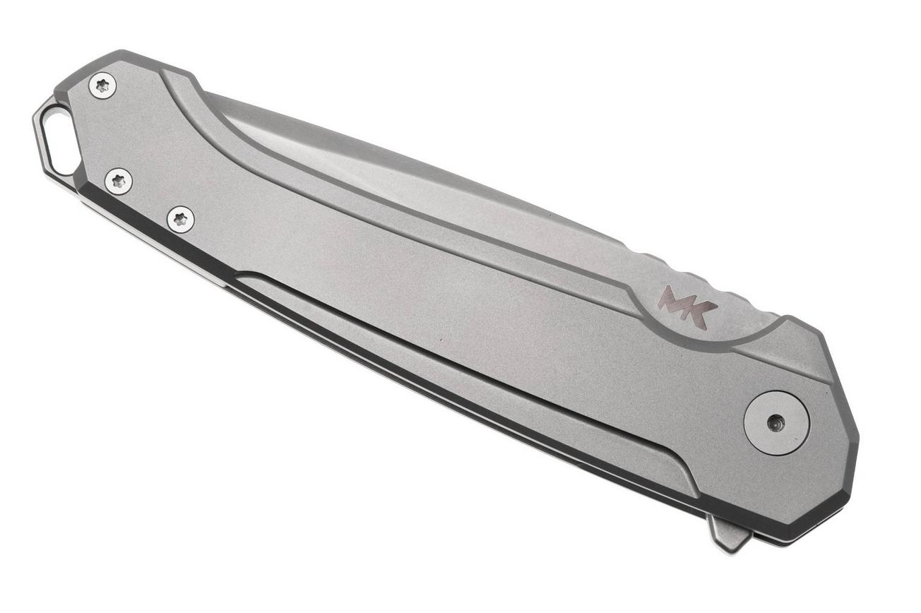 MK Knives & Tools Ingeni Urban Gray 01F-FP001 Stonewashed CPM S90V, Grey Anodized Titanium, zakmes