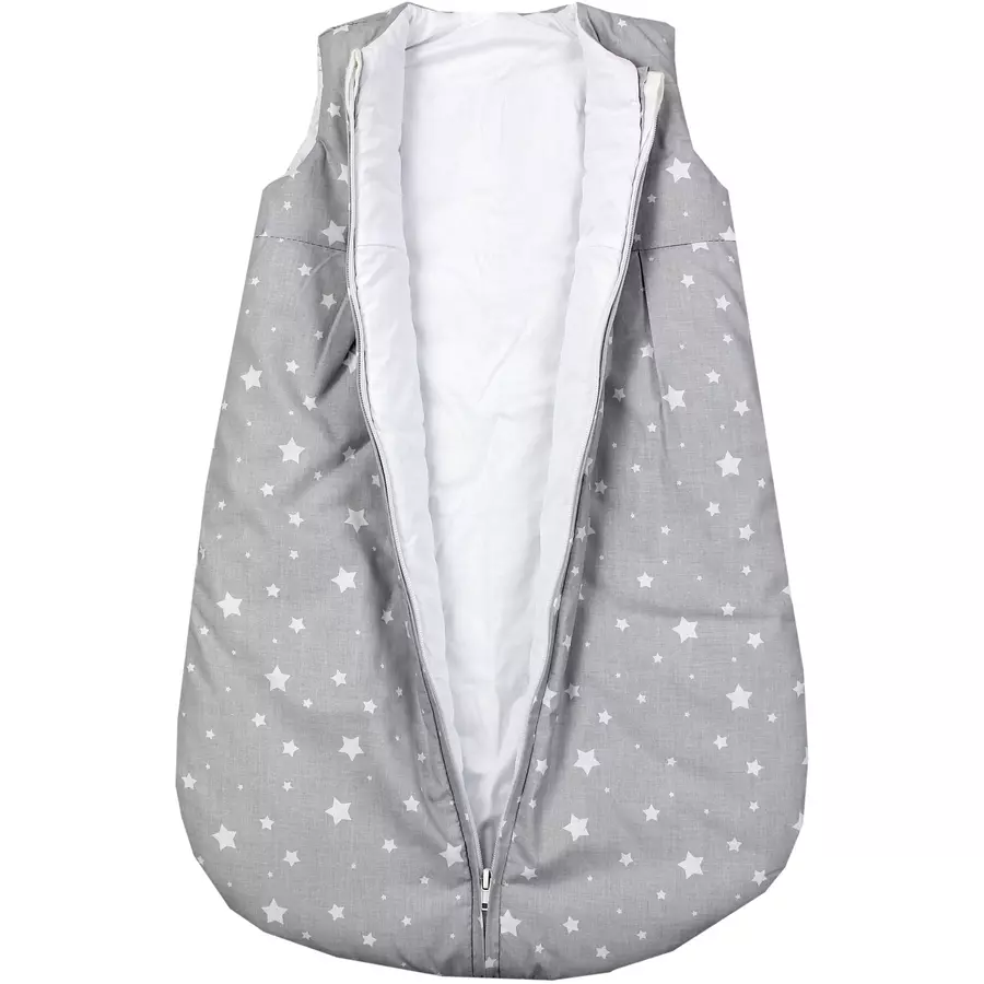 TupTam Baby Ganzjahres Schlafsack ohne Ärmel wattiert dunkelgrau