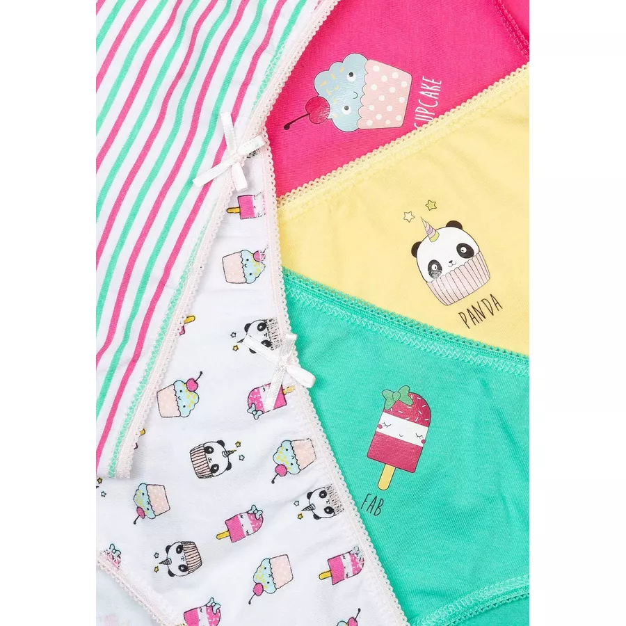 MINOTI 5er-Pack Slips HellgrünRosaGelb
