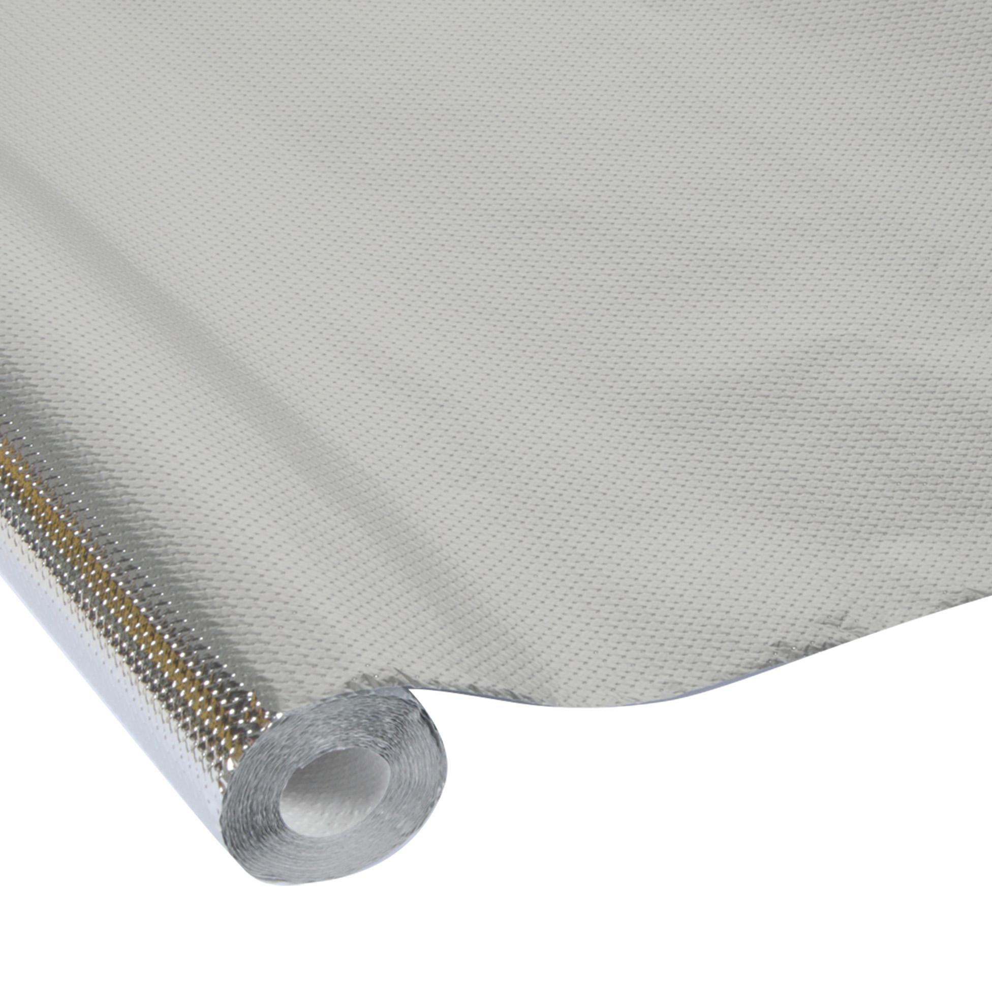 NAPPE CHROMEE UNIE 1.18X5M ARGENT