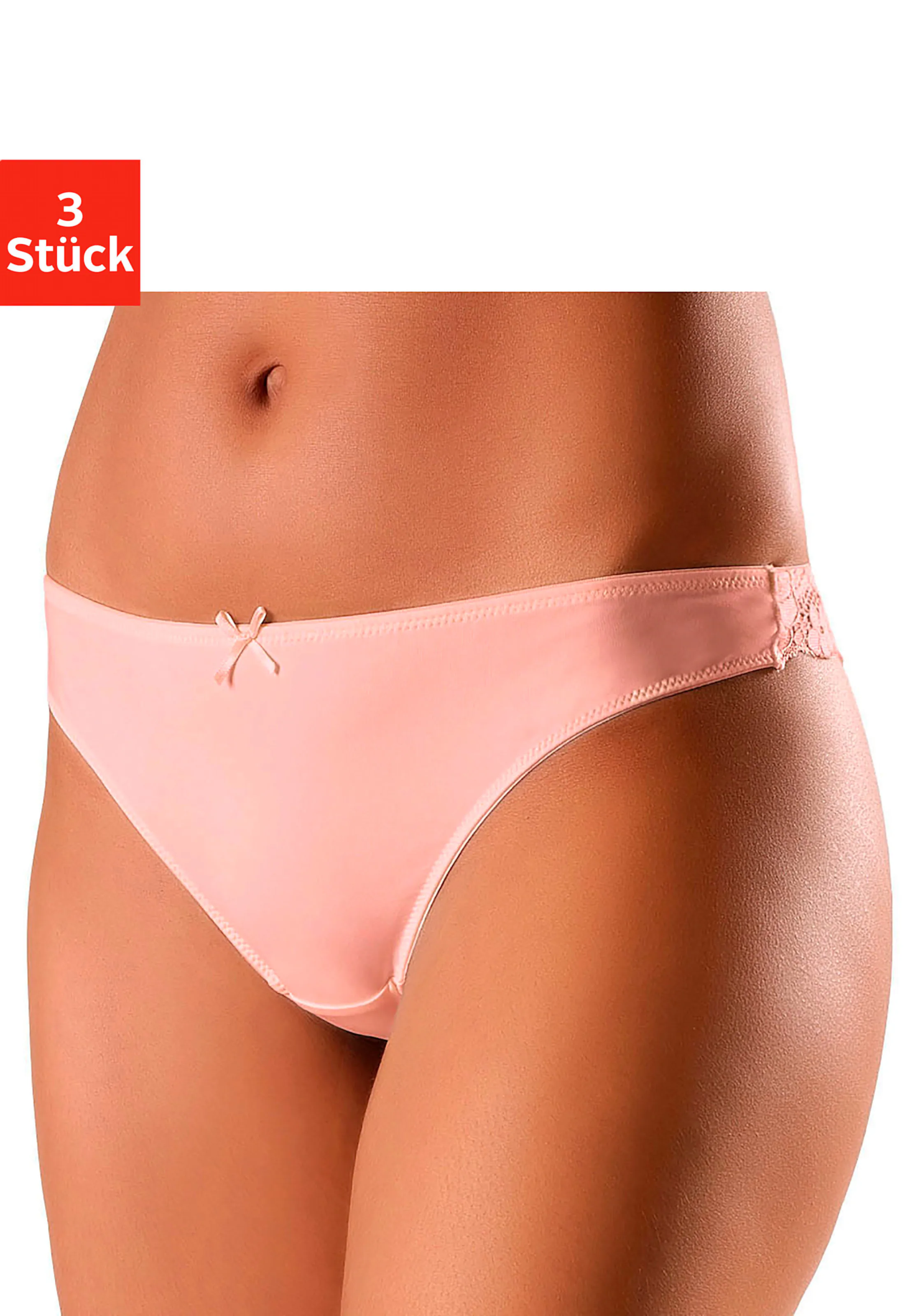 petite fleur String in pfirsich+mint+creme