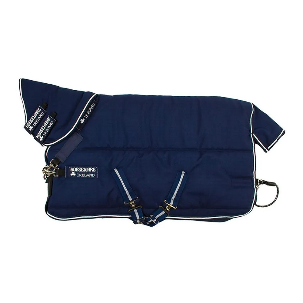 Horseware RAMBO STABLE PLUS HVY VL 450G - Couverture de box + couvre-cou navy/navy/white