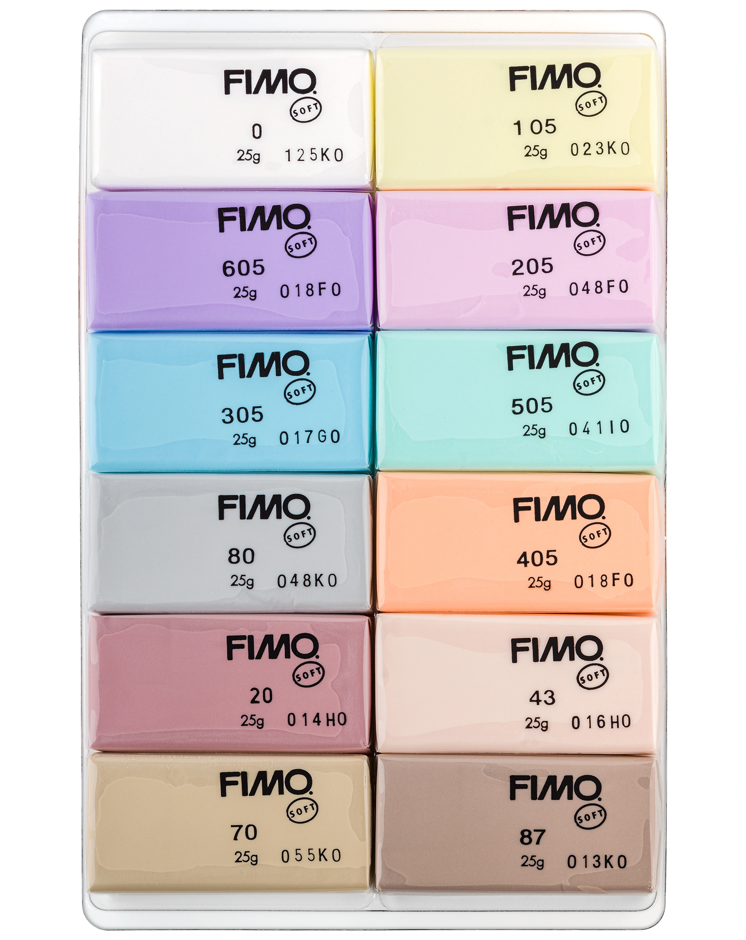 8023 C12-3 FIMO® soft PASTELL in 12 Farben