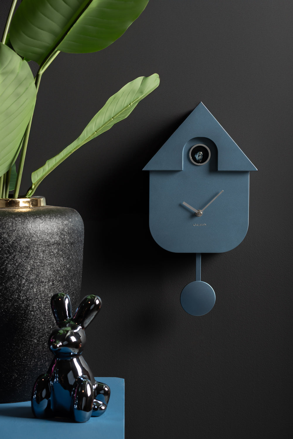 Karlsson - Wall Clock Modern Cuckoo Metallic