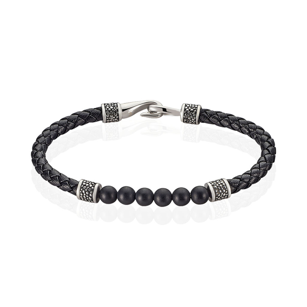 Bracelet Genaelleae Acier Blanc Agate