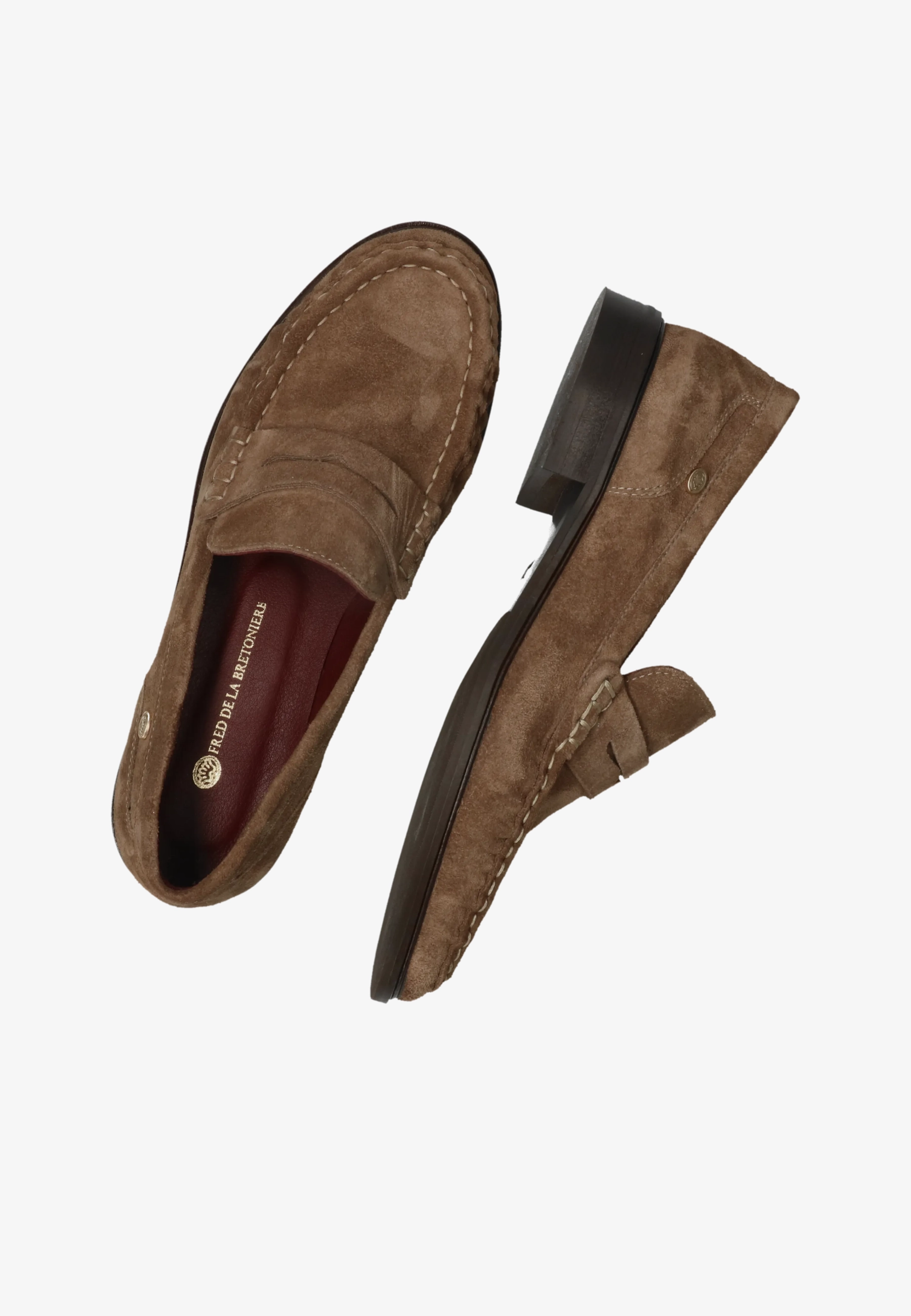 BODIL BEAU Loafer suede Taupe