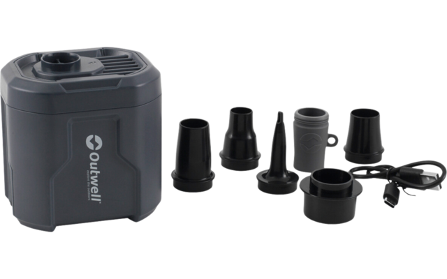 Outwell Akku-Luftpumpe Mistral mit Entleerungsmodus 600 Liter/min schwarz