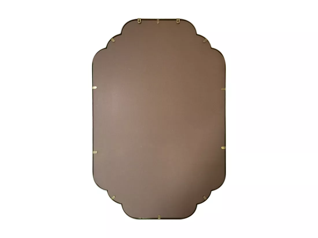 Miroir art déco doré antique - L. 70 x H. 105 cm - DALVIA
