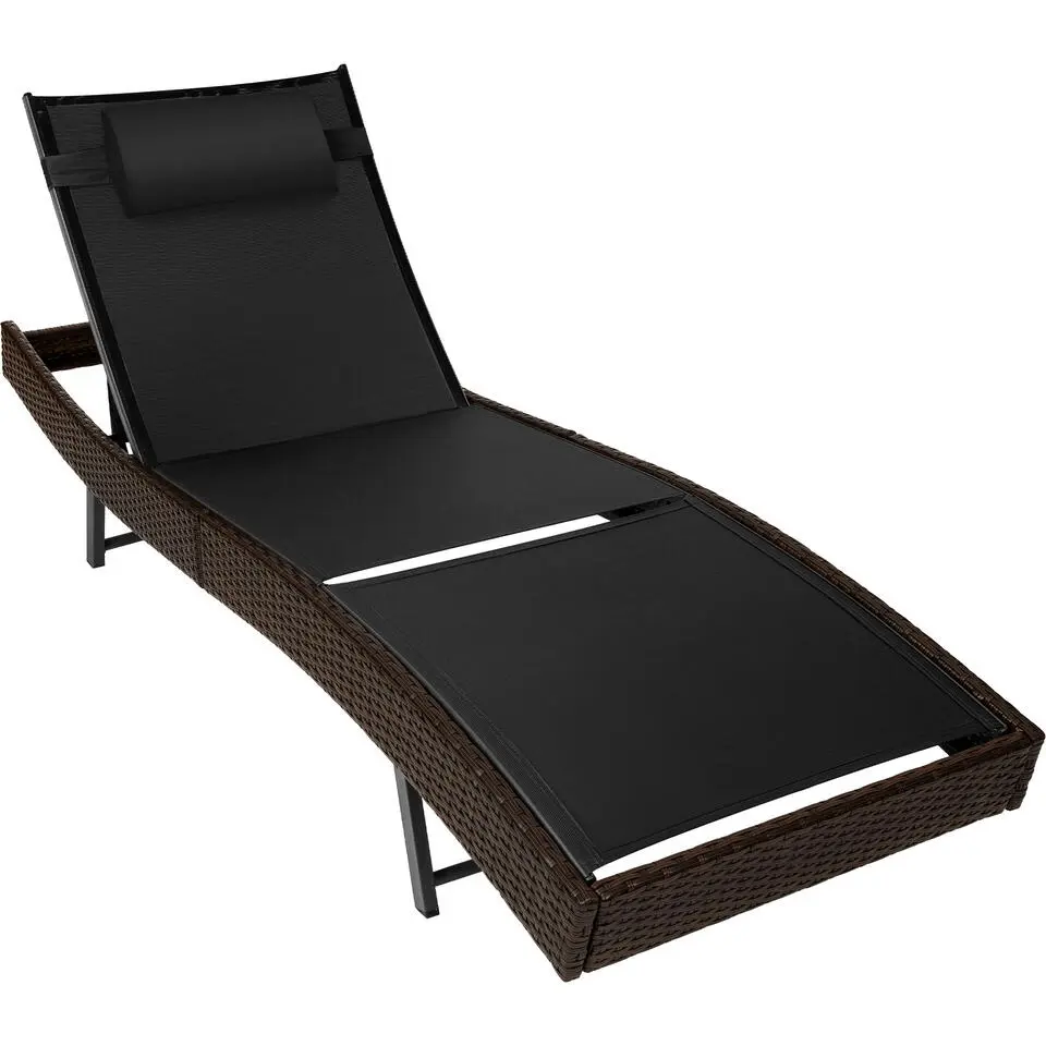 tectake Wicker ligbed Moana, Bruin Mix