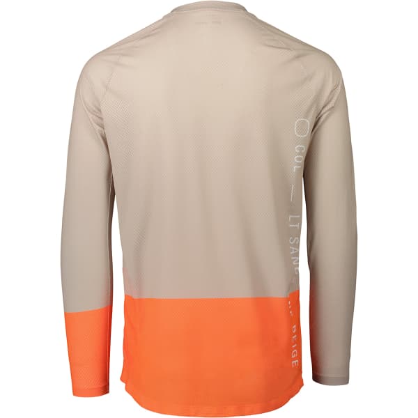 Maillot VTT POC MTB PURE LS JERSEY LIGHT SANDSTONE BEIGE/ZINK ORANGE
