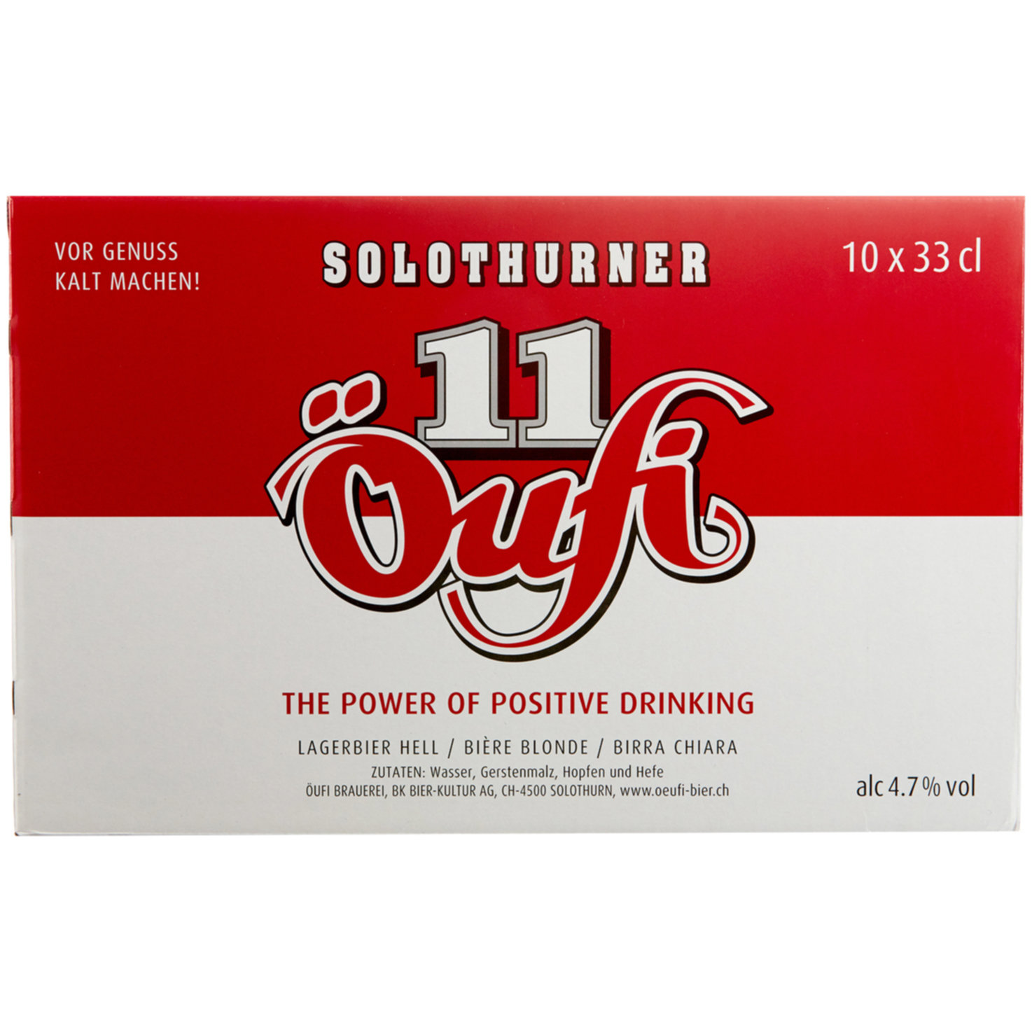 Öufi Bier Lager 10x33cl -330cl