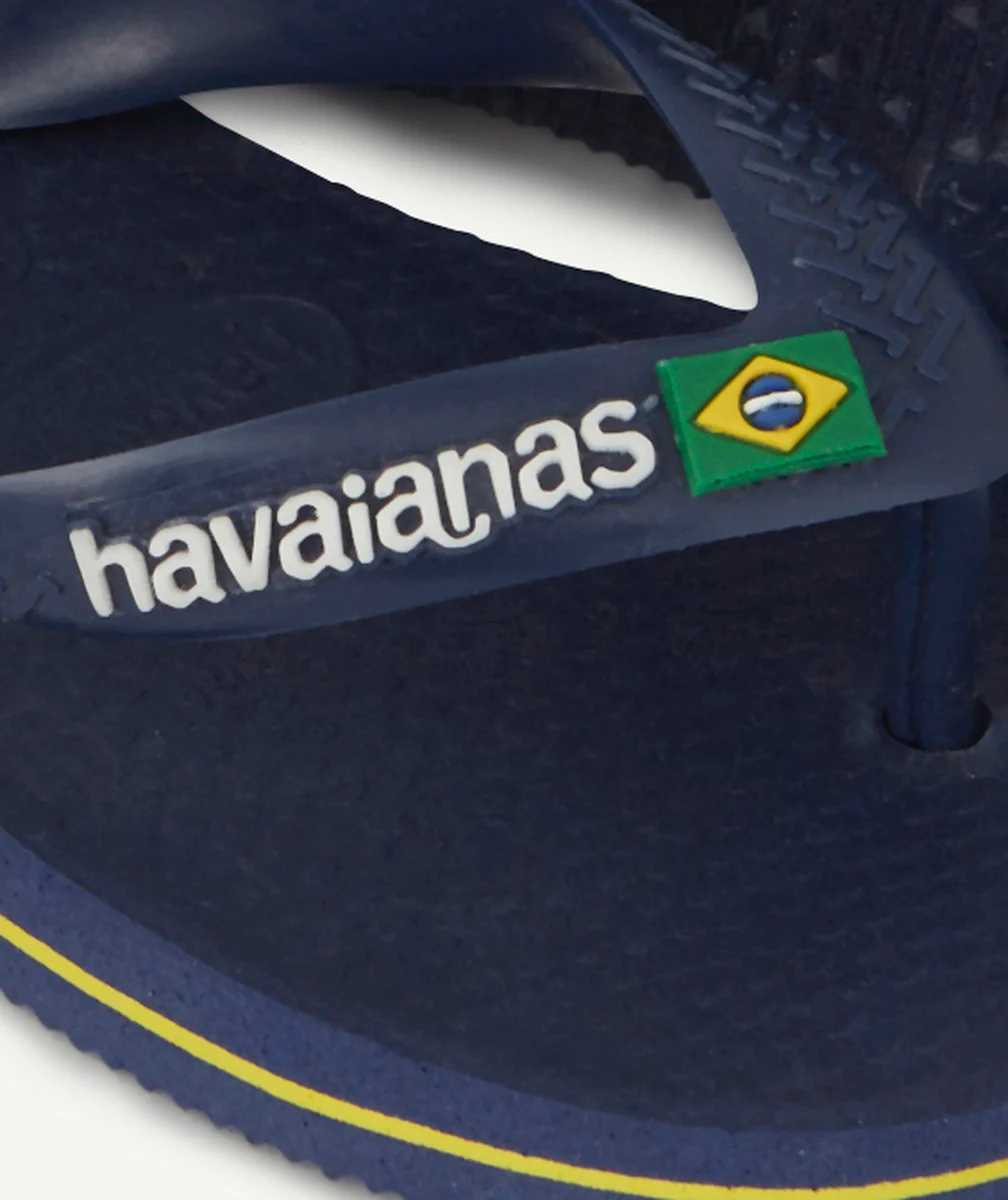 HAVAIANASTONGS BÉBÉ GARÇON BLEU MARINE LOGO BRÉSIL