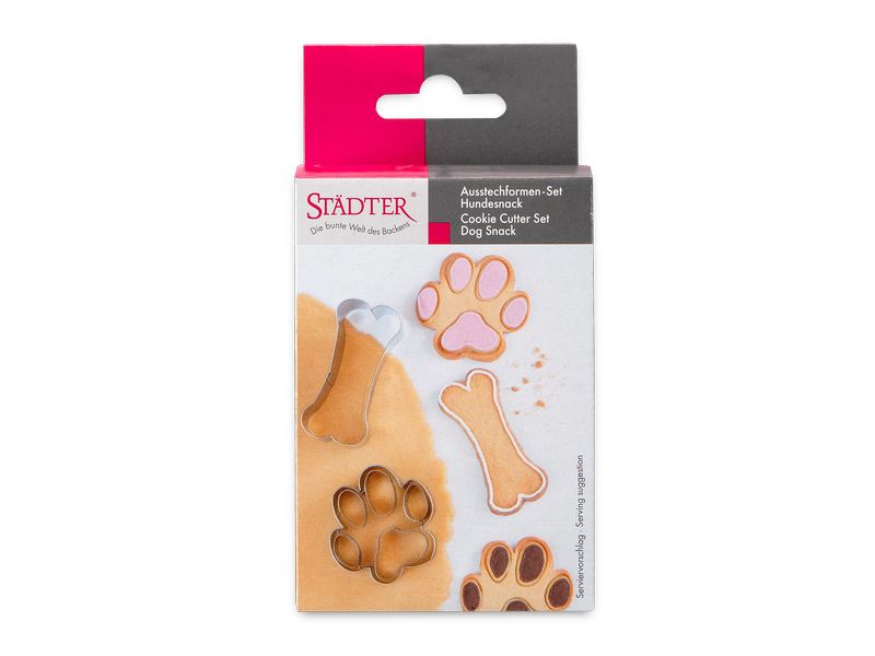Städter Guetzli-Ausstecher Pfote, 2-teiliges Set Ausstechformen-Set