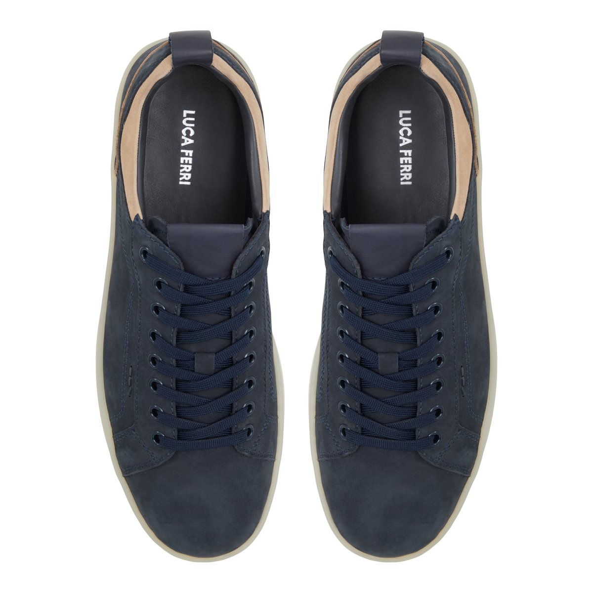 LUCA FERRI-Cosimo-Baskets - Talon plat - Marine