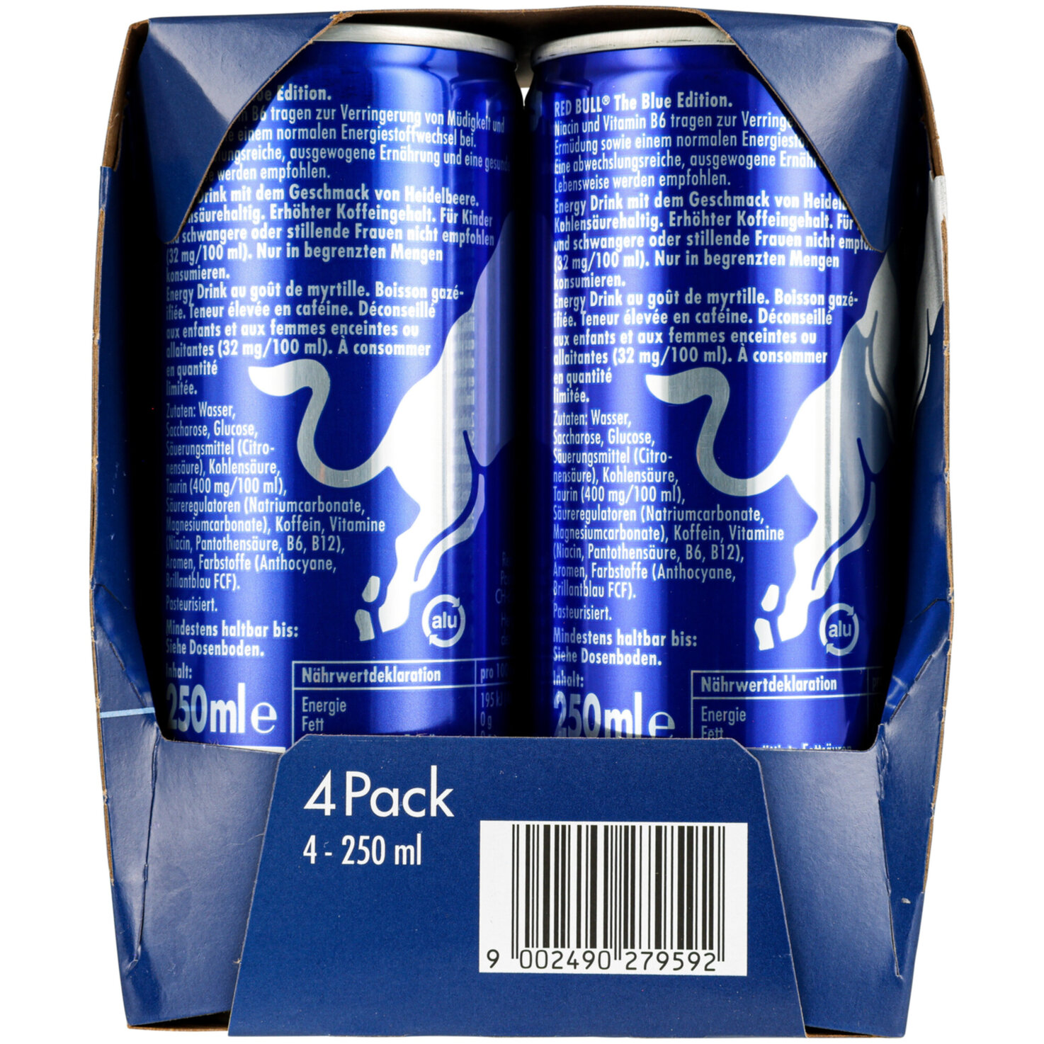 Red Bull Blue Edition 4x25cl -100cl