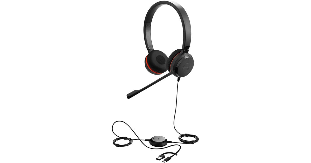 Jabra on-ear headset  (Zwart)