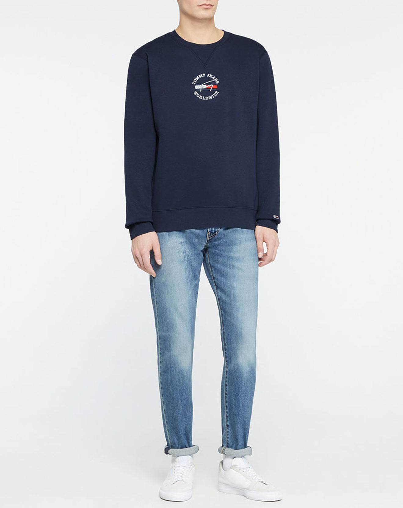 Tommy Jeans Sweat Timeless bleu marine