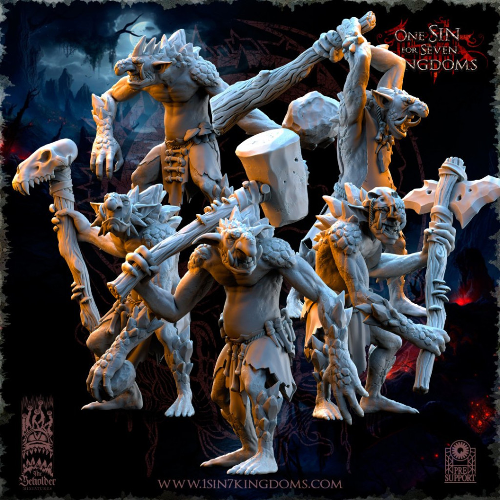 The Beholder Miniatures - Trolls - Trolls des Roches
