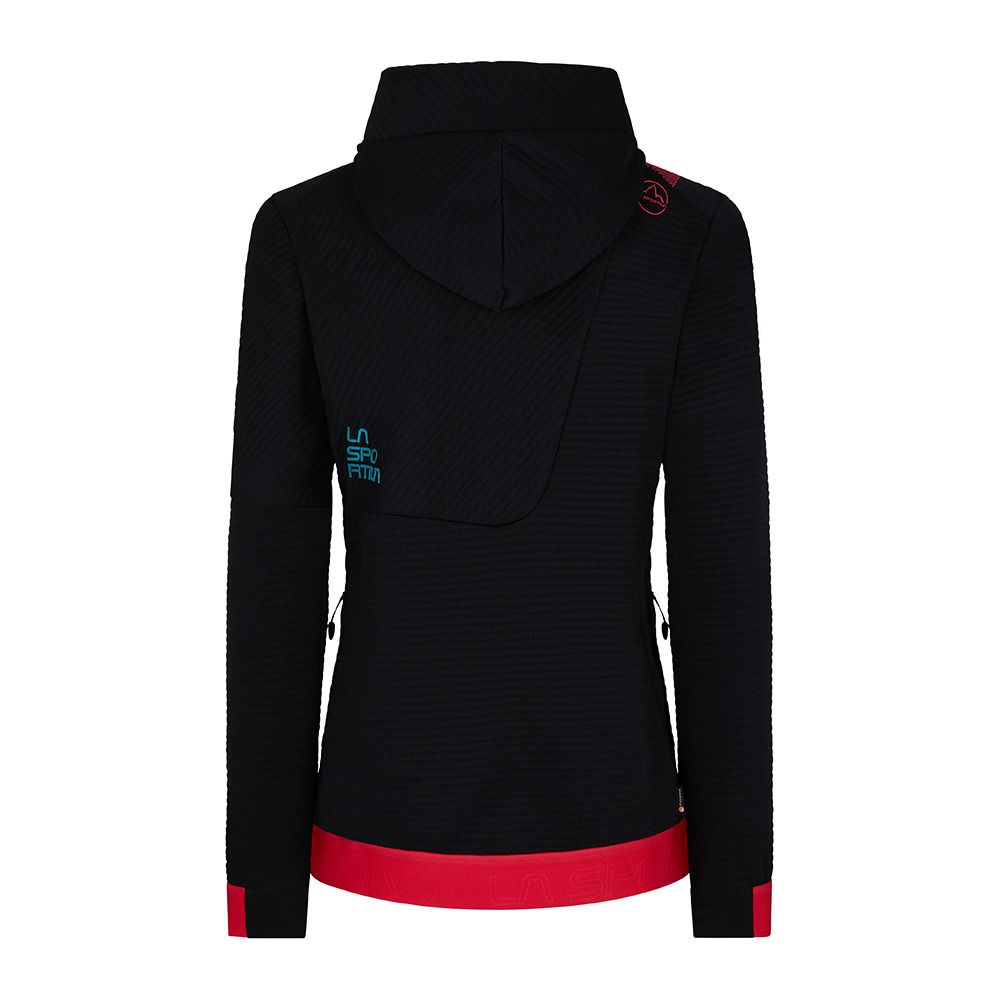 La Sportiva MOOD - Sweat Femme black/hibiscus