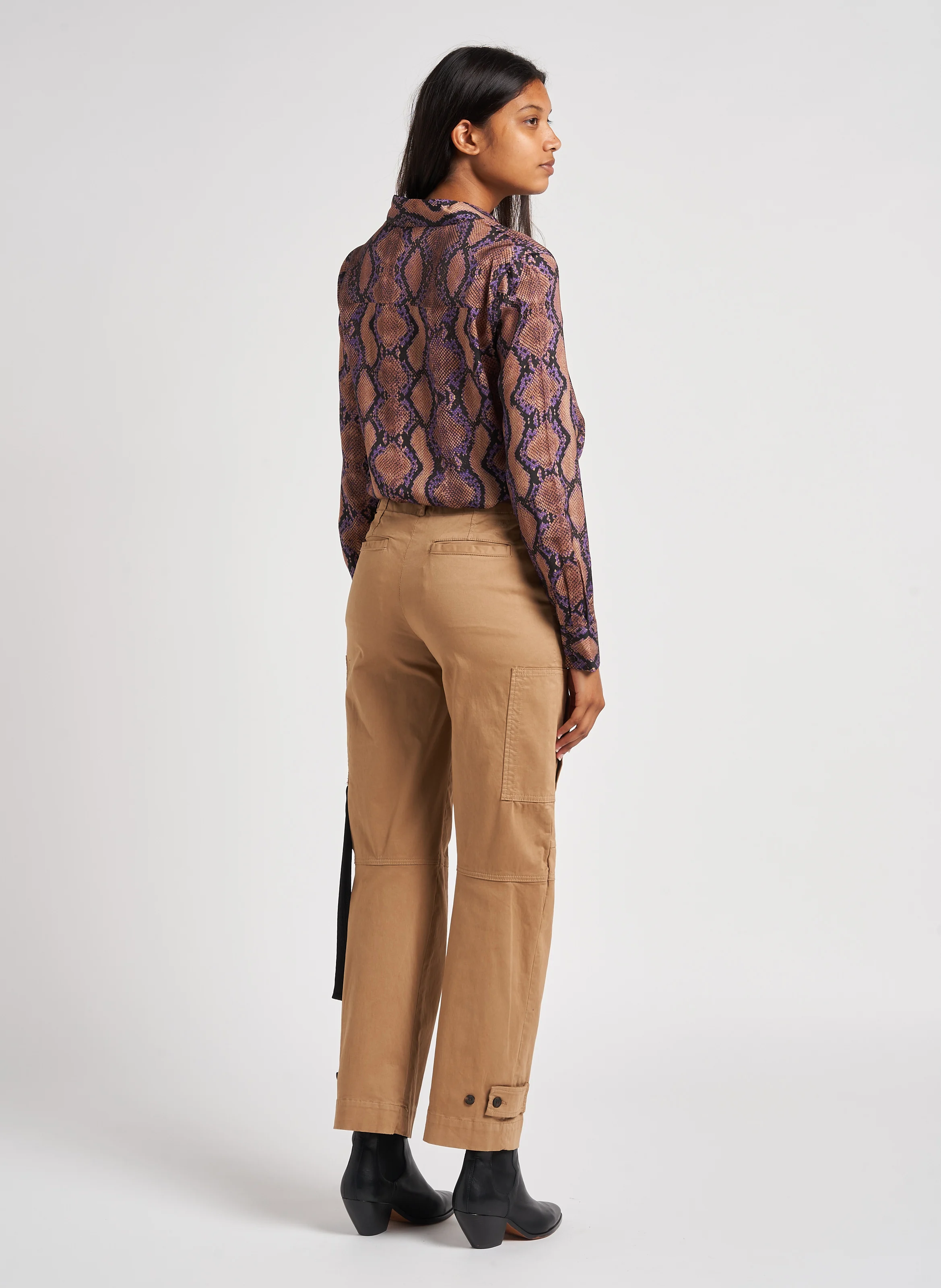 SMORZARE - Chemise fluide col classique imprimée| Multicolore