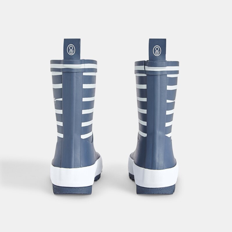 Bottes de pluie rayées bleues bébé garçon Bleu