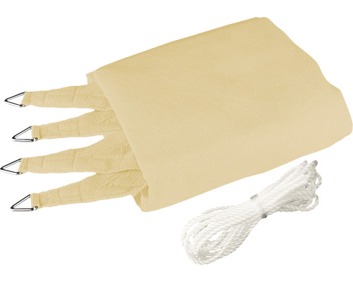 Capri Square Zonnescherm 4m Crème Wit
