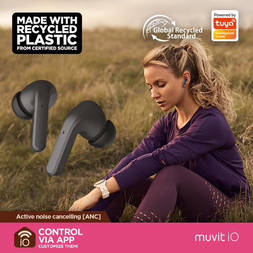 Fones de ouvido Muvit Io Smart True Wireless Enc