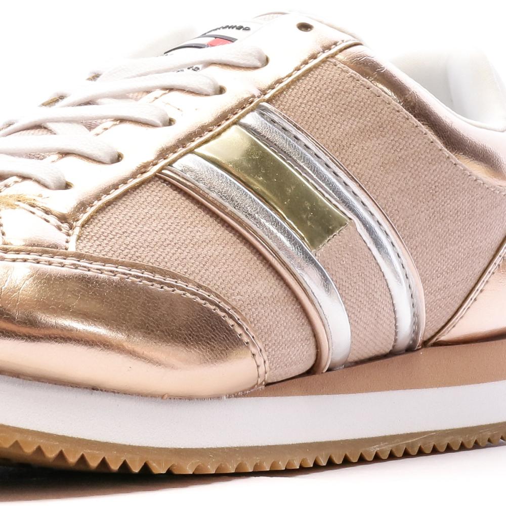 Tommy Hilfiger Baskets Rose Gold Femme Tommy Hilfiger Casual Retro