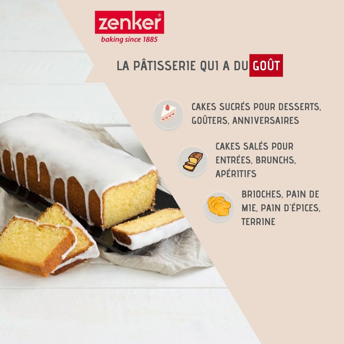 Moule à cake 25 cm Pure Zenker