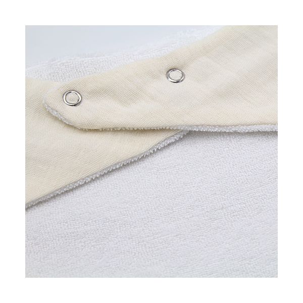 Babyjem Bandana Slab Met Houten Bijtring Ecru