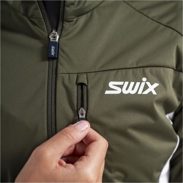 Veste ski de fond SWIX DYNAMIC JACKET W OLIVE/BRIGHT WHITE