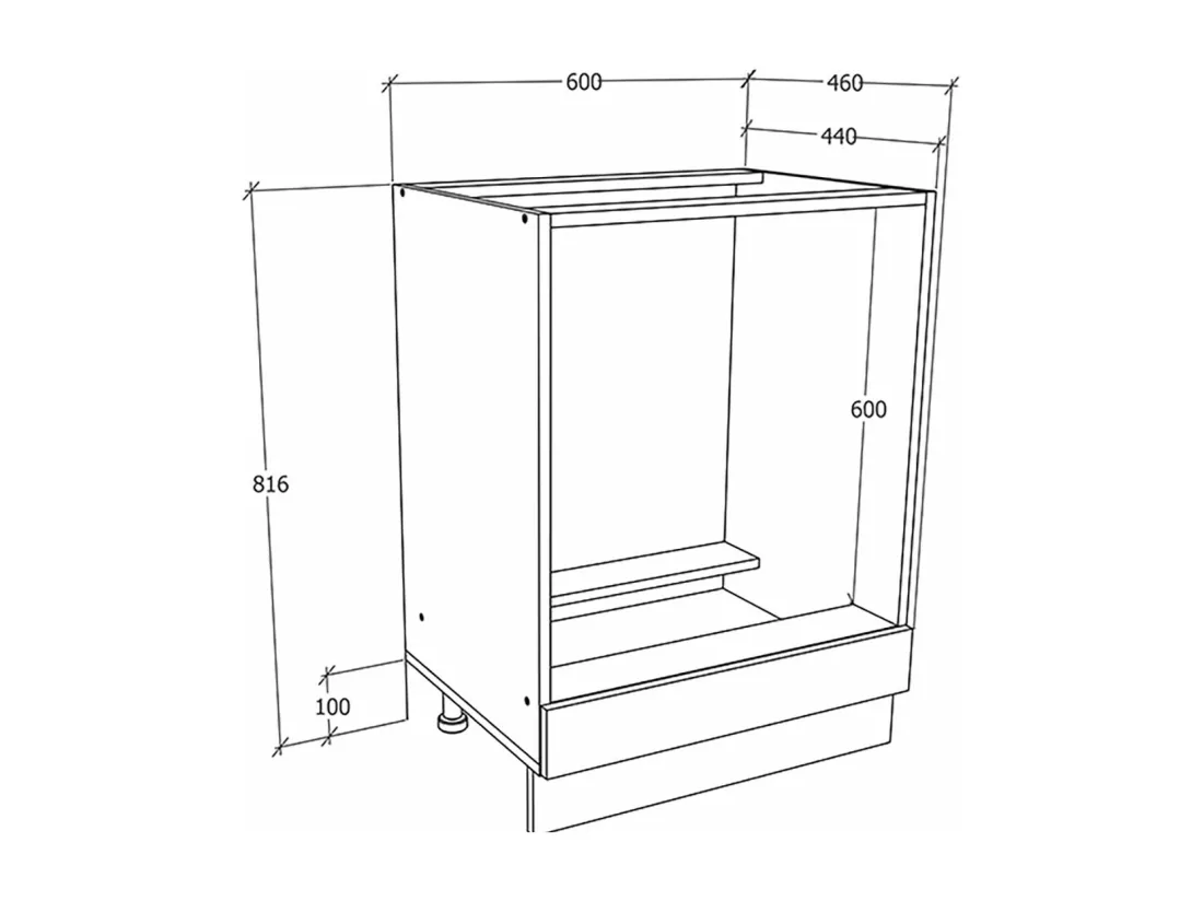 Armoire de four largeur 60 cm Cuisine Fasola