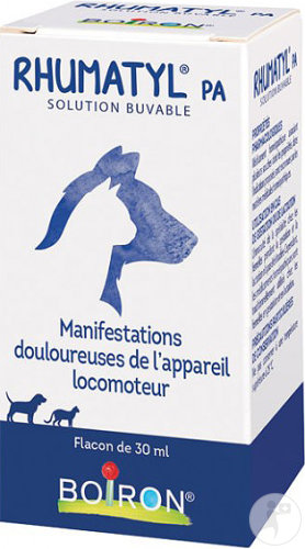 Boiron Rhumatyl PA Solution Buvable Troubles Rhumatismes Chien Et Chat Flacon 30ml