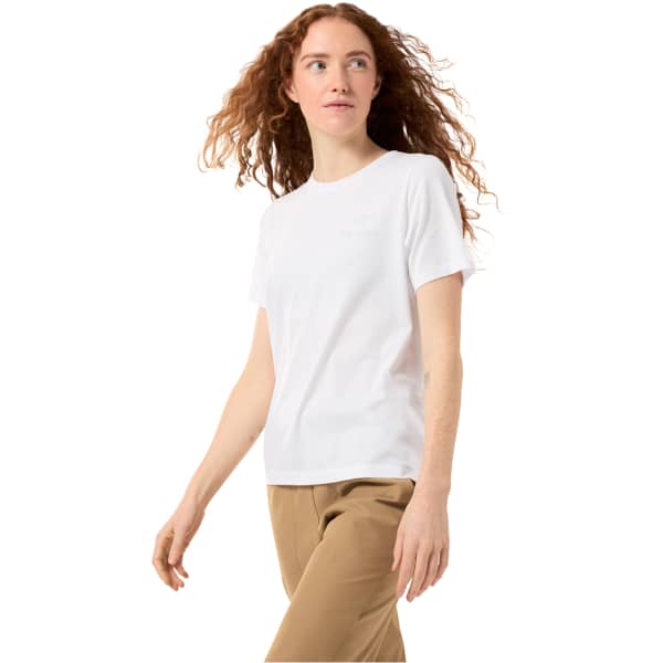 T-shirt randonnée ARC'TERYX KRAGG SL COTTON EMBLEM CREW SS W WHITE LIGHT
