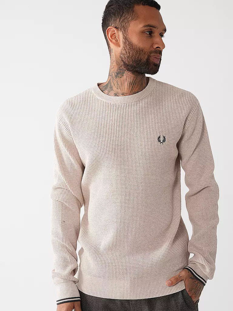 FRED PERRY Pullover creme