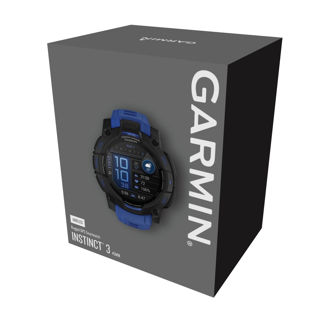 Garmin Instinct 3 – 45mm AMOLED Bolt Blue