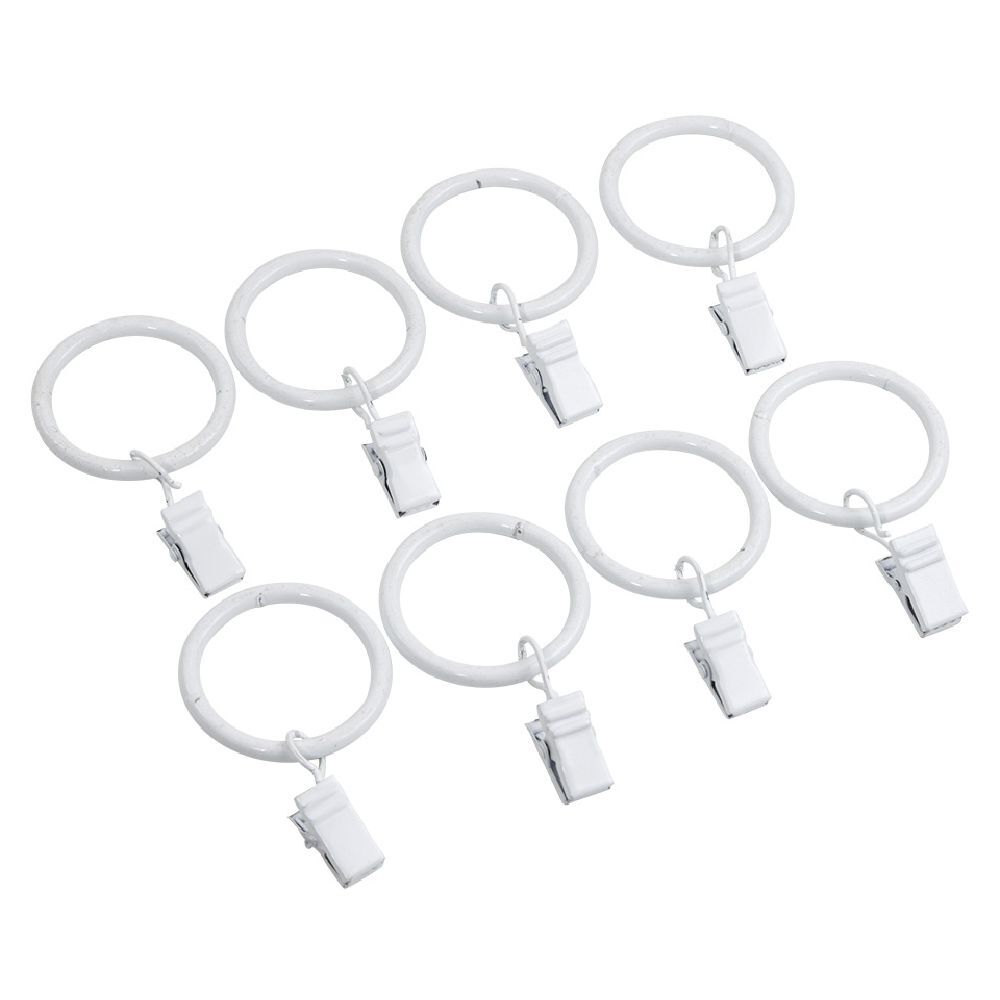 Anneau à pince blanc x8