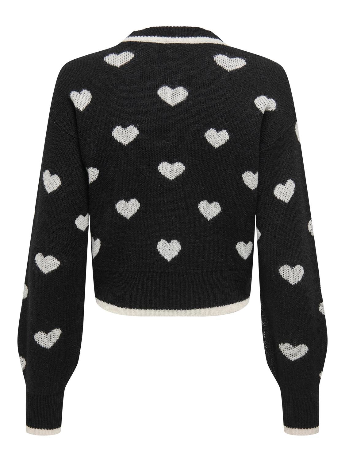 JDYROMANCE Strickpullover Black