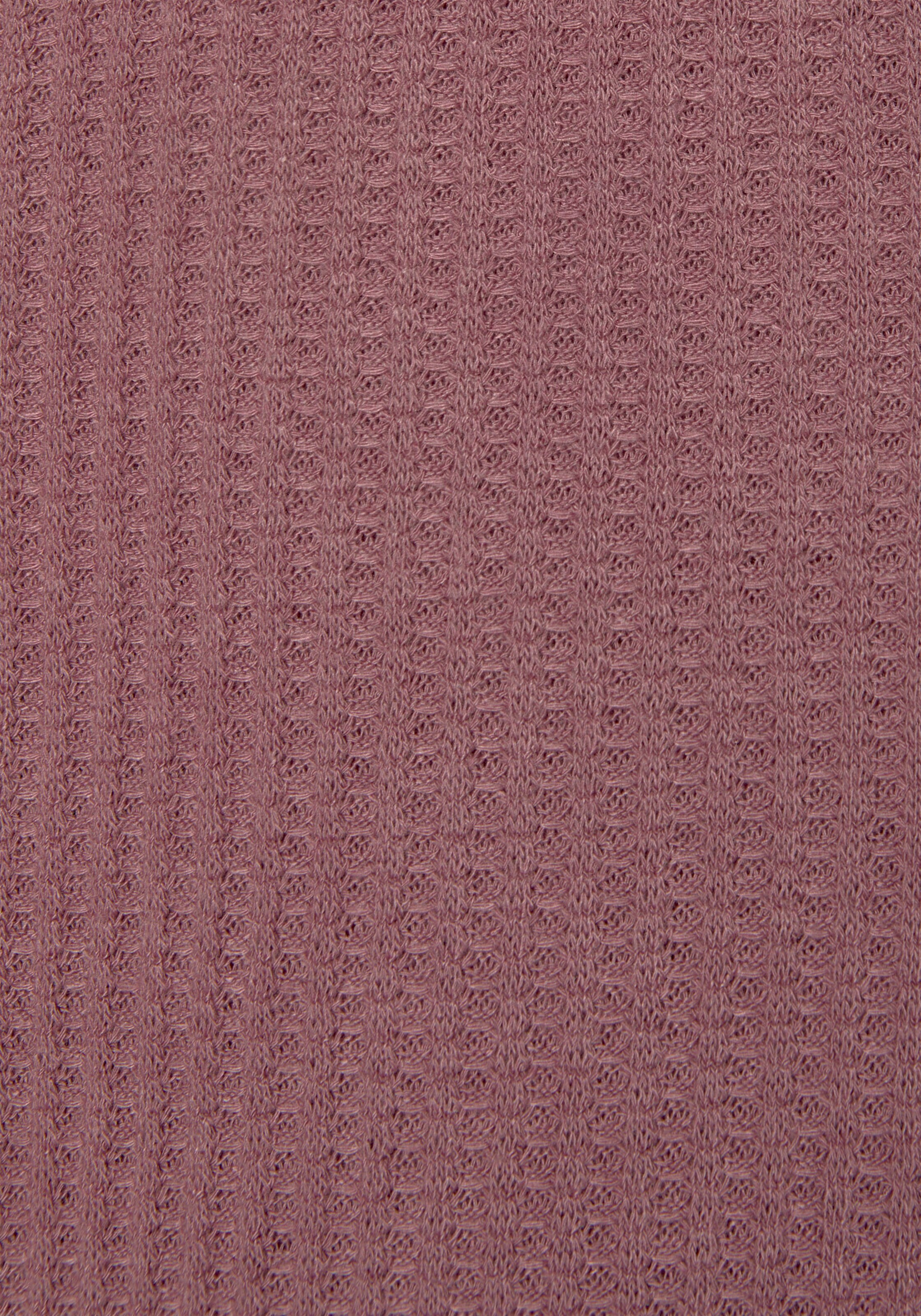 LASCANA Langarmshirt in mauve, navy