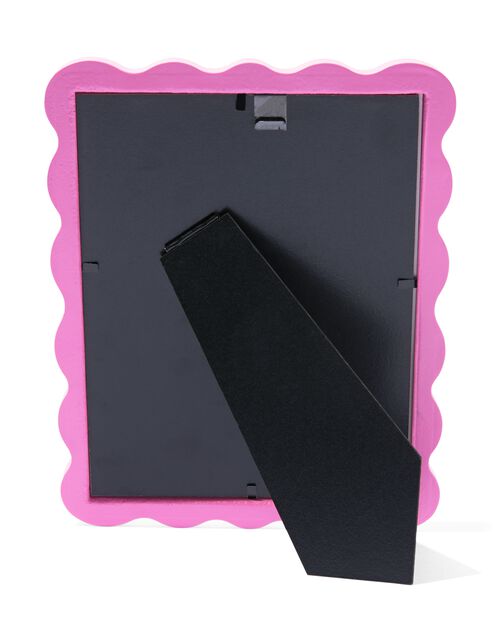 cadre photo 15x20 bois vagues rose