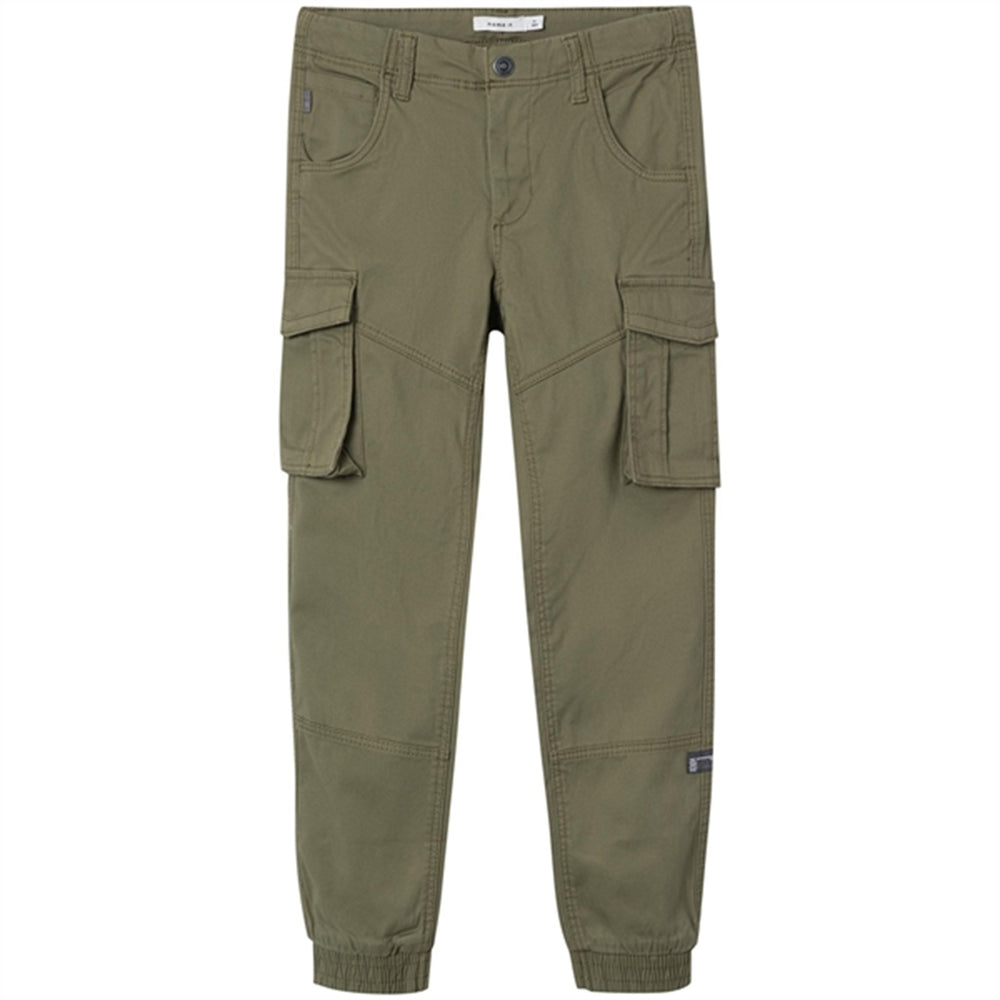 Køb Name it Deep Lichen Green Ryan Cargo Twill Bukser Noos